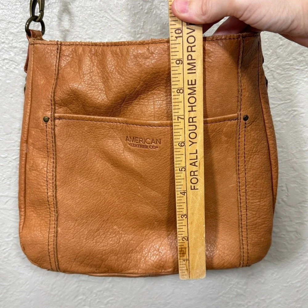 American Leather Austin Shoulder Bag Austin Cafe Latte Pebble Slouchy Hobo Purse